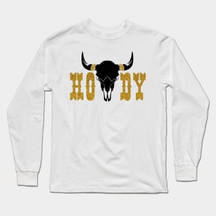 Howdy T-Shirt Women Cowgirl Rodeo Western Shirt Long Sleeve T-Shirt